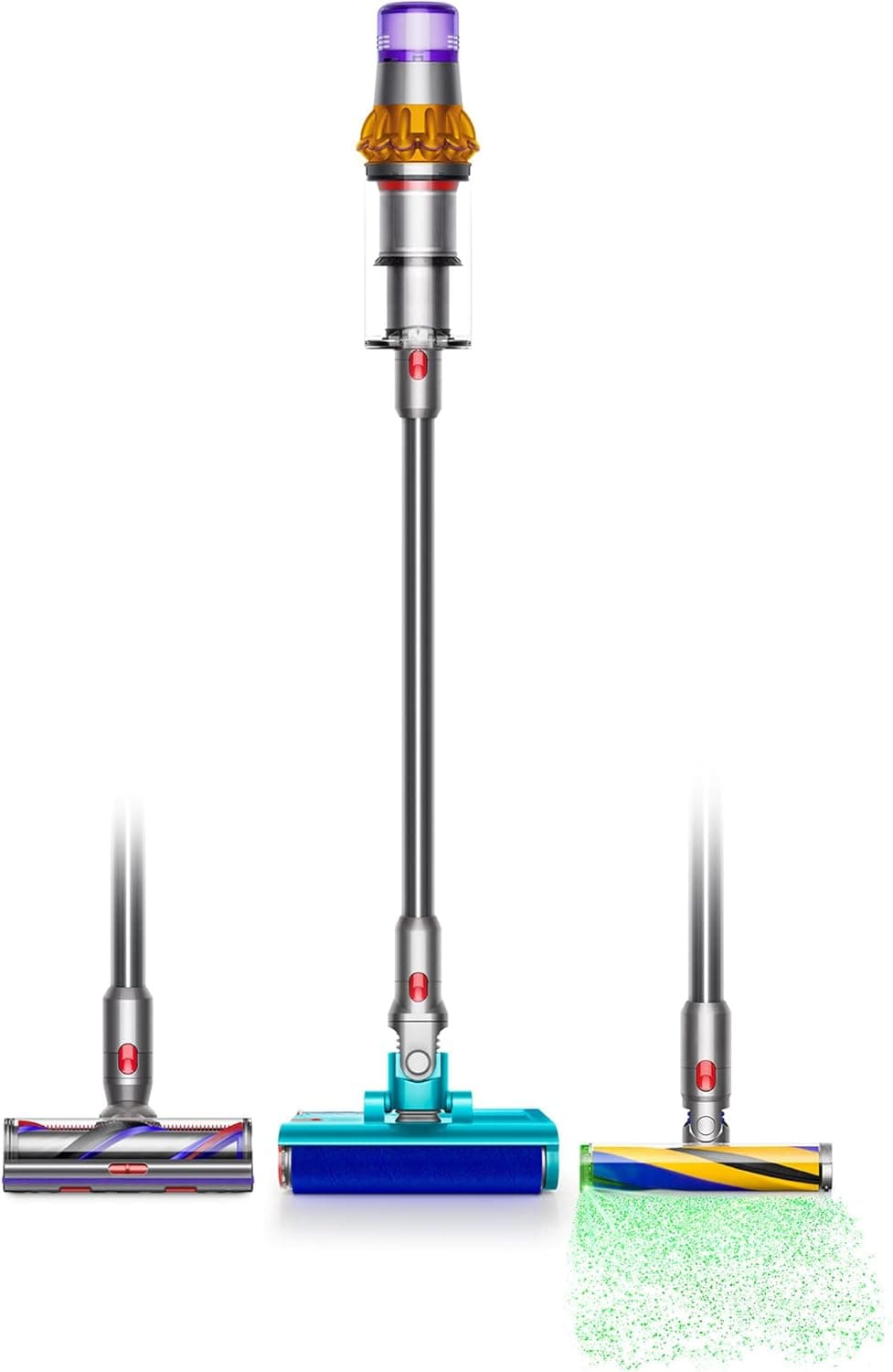 Dyson Detect Submarine , مكنسة لاسلكية ذكية بقوة شفط فائقة وشاشة LCD | V15s